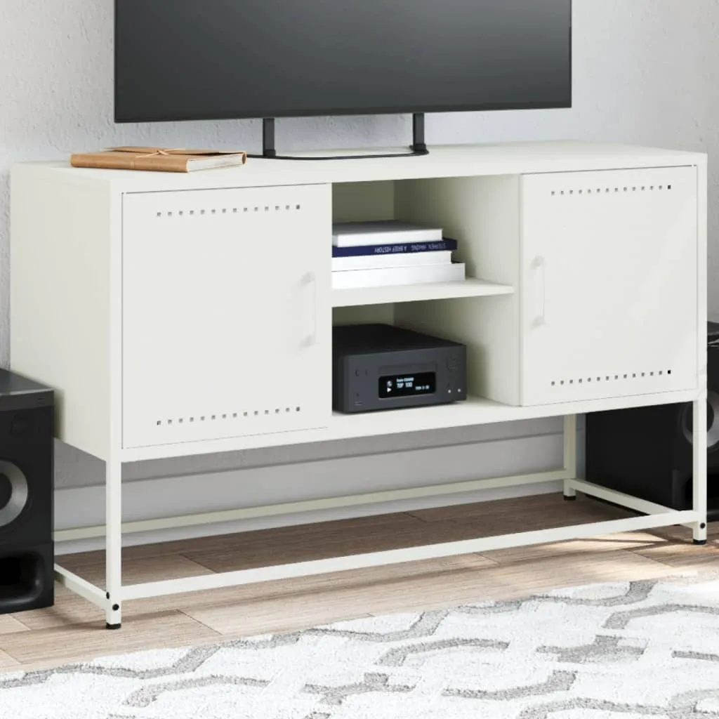 vidaXL Credenza giallo senape 100,5x39x107 cm acciaio