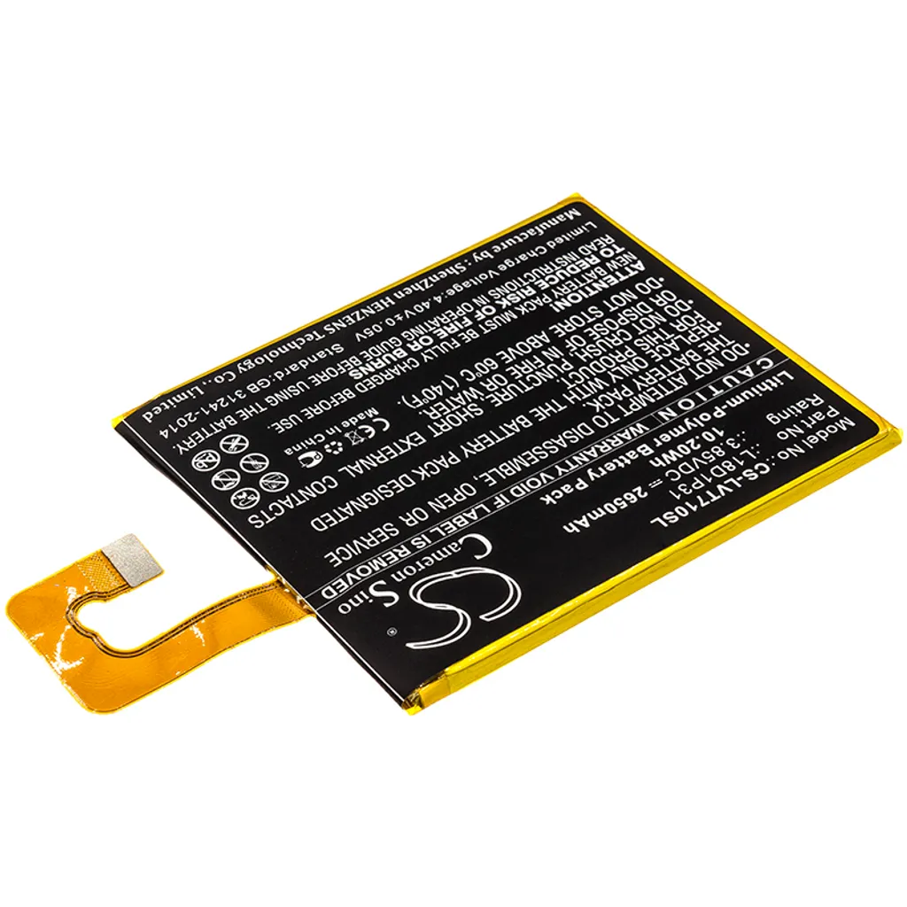 Batteria per Lenovo Tab E7 TB-7104F | TECHTEK L18D1P31 ad alta capacità - 2