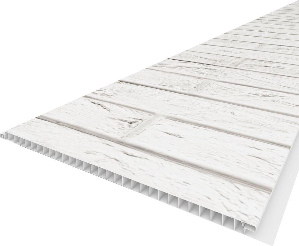 VILO Motivo Wandpaneele - Wasserfest & UV-Beständig - Klick-Montage - 2,65m² (4 Paneele) - 265x25cm - Loft Brick