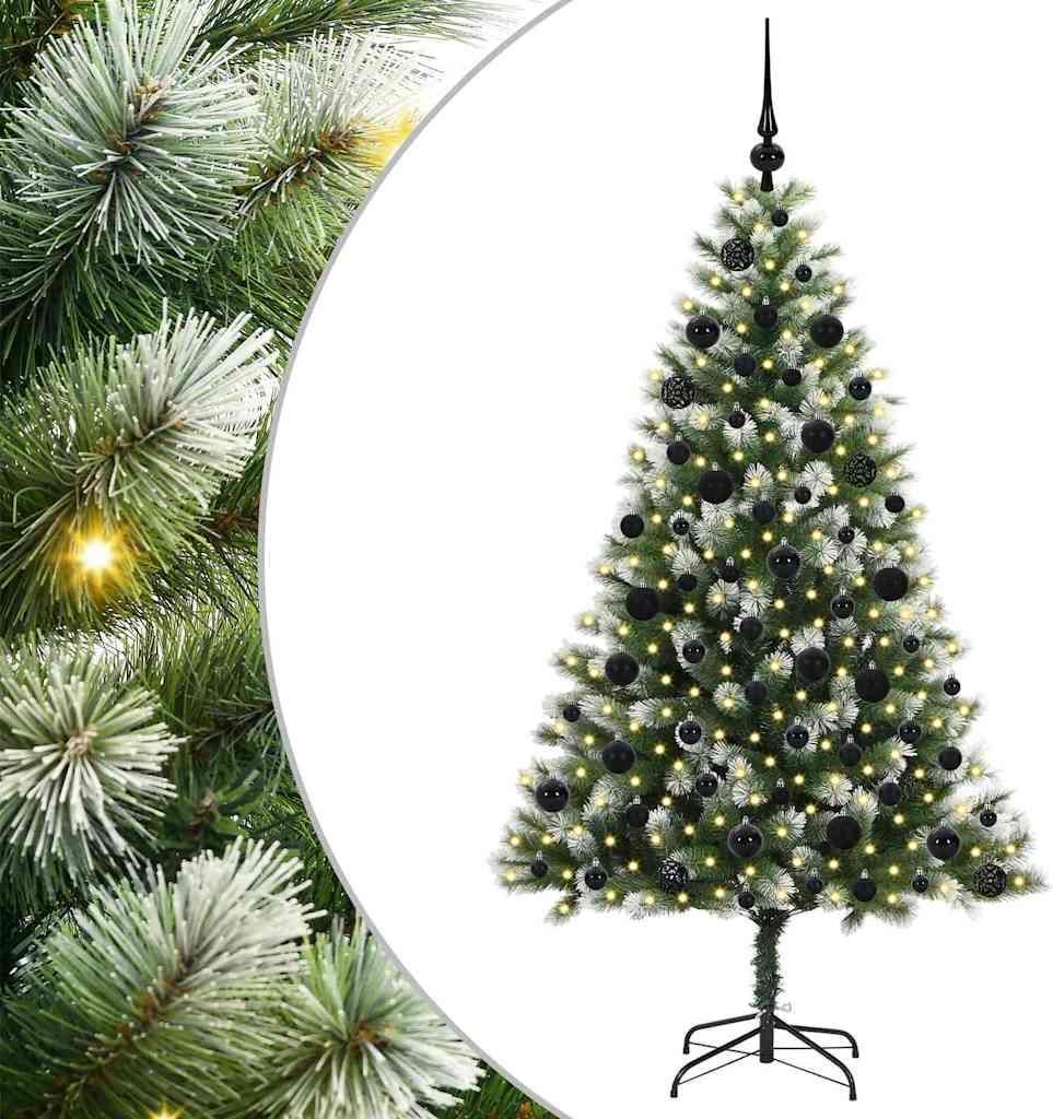 vidaXL Künstlicher schwenkbarer Weihnachtsbaum mit flockigem Schnee