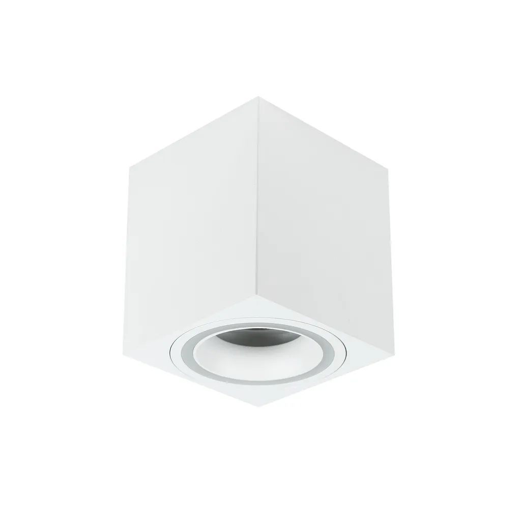 Plafoniera Faretto HALIS SQ Bianco GU10 EDO777332 - Design Moderno