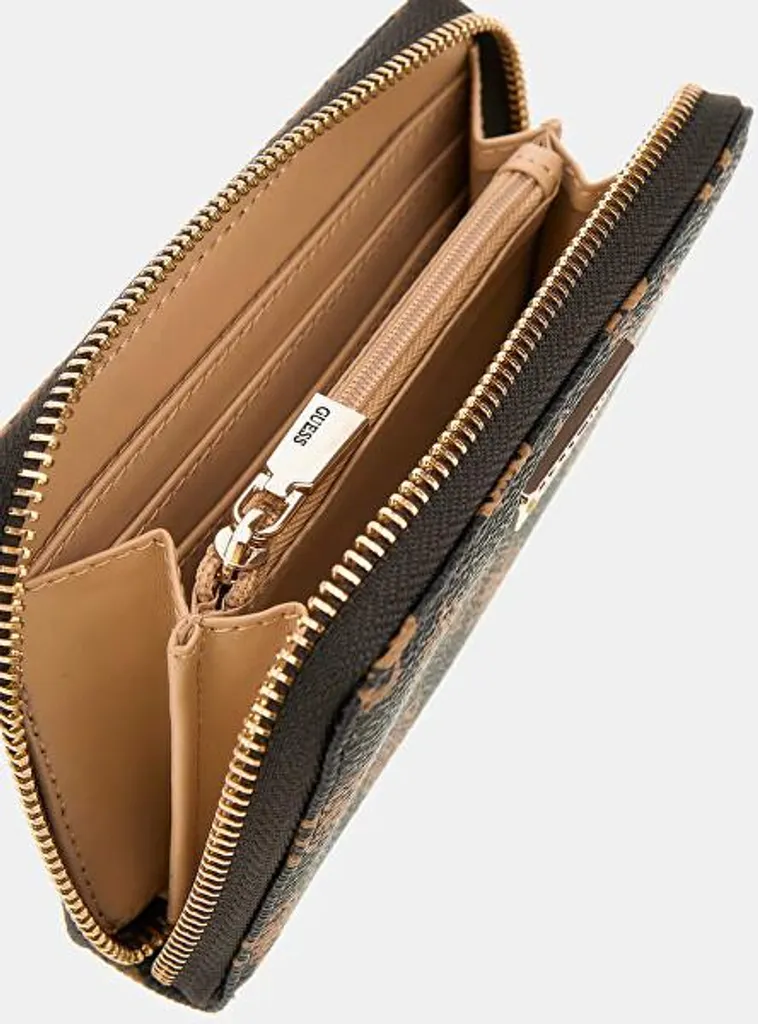Portefeuille Guess Laurel Saffiano Noir - Texture Résistante et Chic - 3