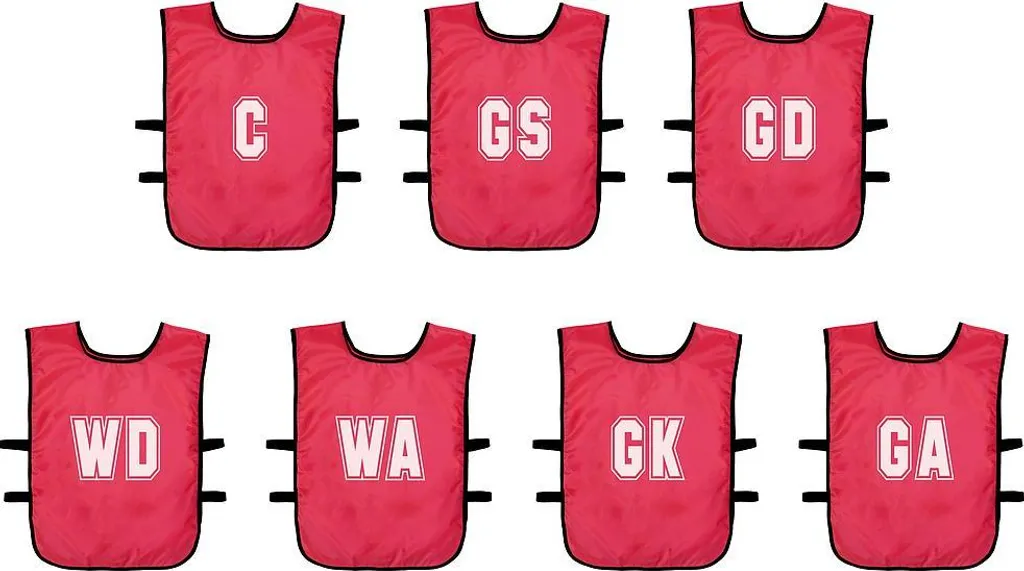 Dossards de sport Precision Netzball pour enfants coloris rouge vif