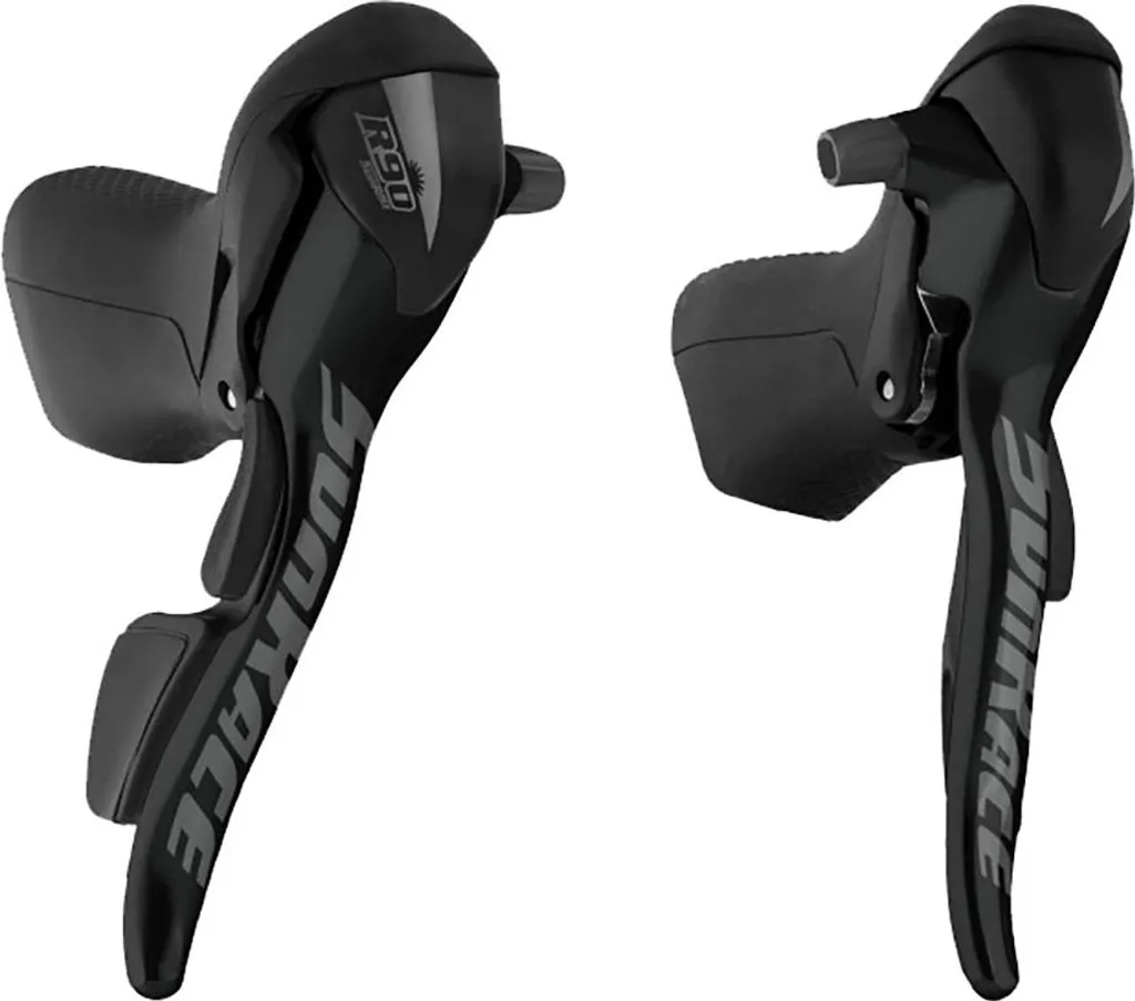 Leviers de Vitesse Sunrace STR91 9x2V pour Rénovation de Vélo Route Argent