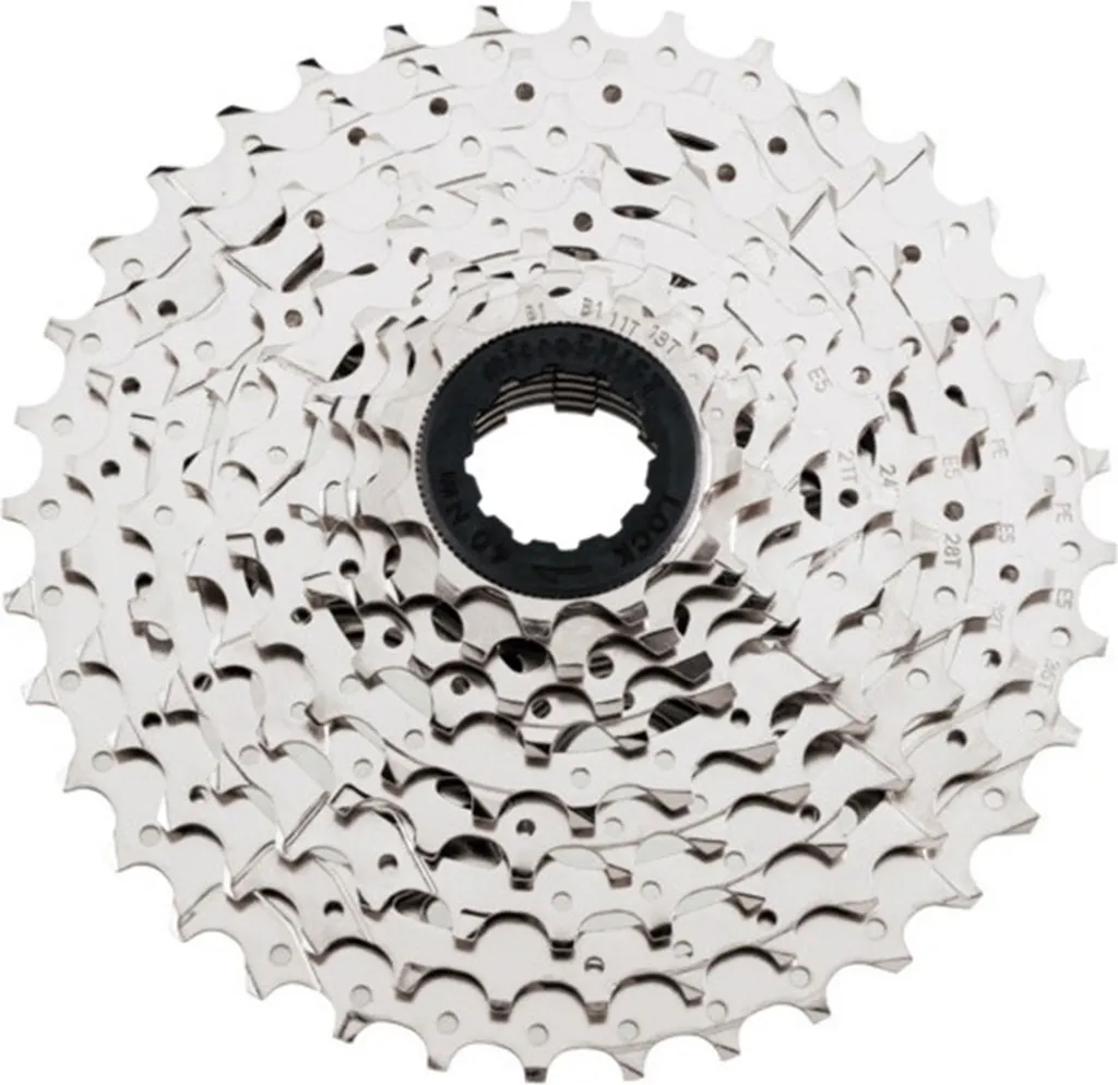 Cassette 9v Marvo 11-36T Finition Nickel Noir Contre l'Usure du Vélo