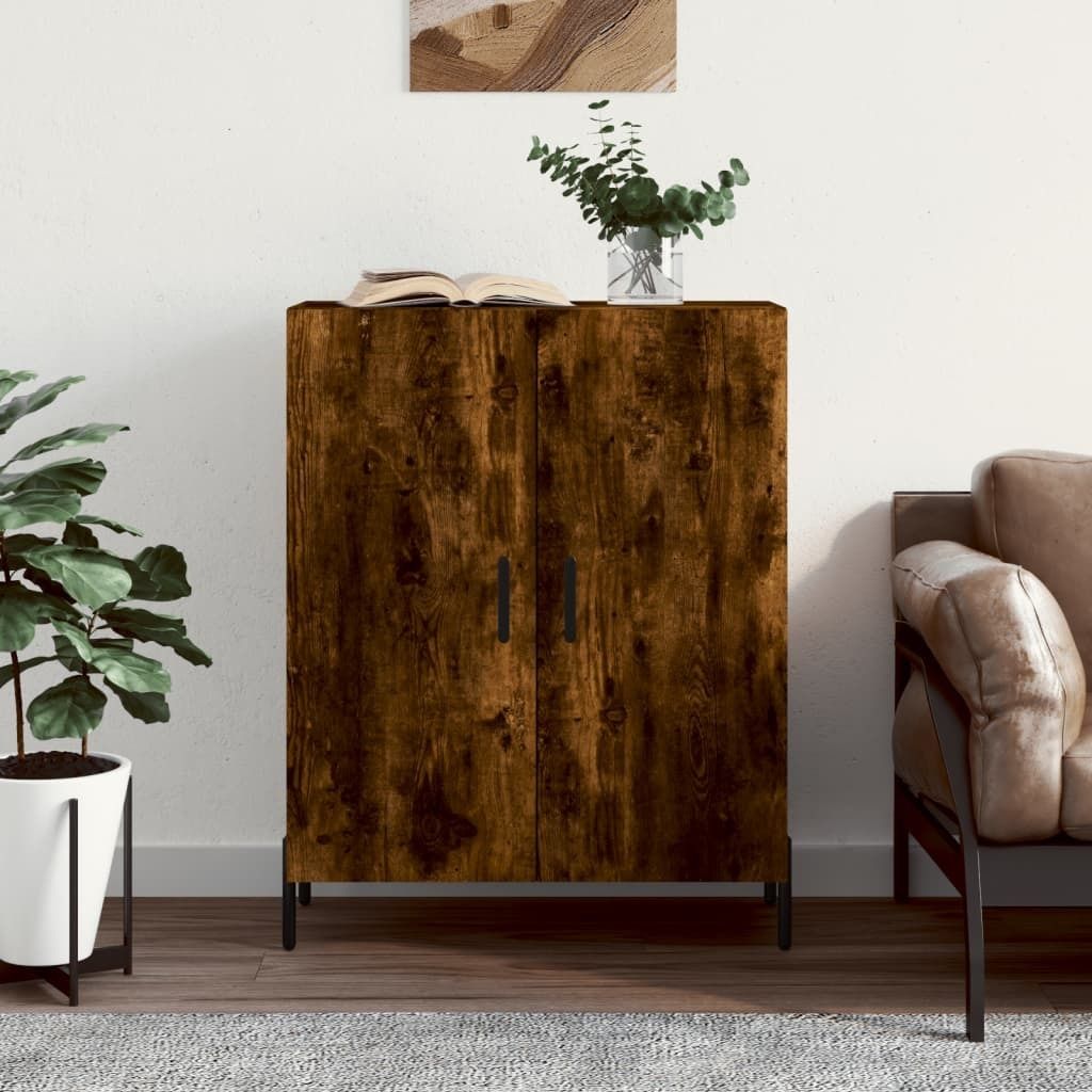 The Living Store Sideboard Räuchereiche 69,5x34x90 cm Holzwerkstoff