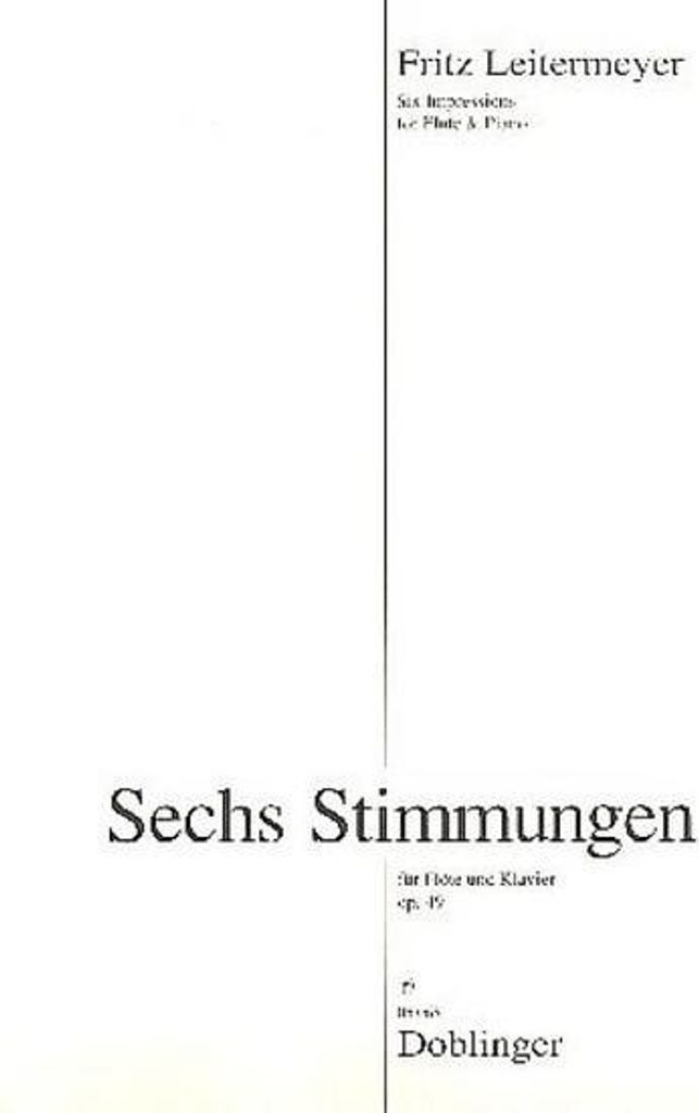6 Stimmungen op.49für Flöte und Klavier