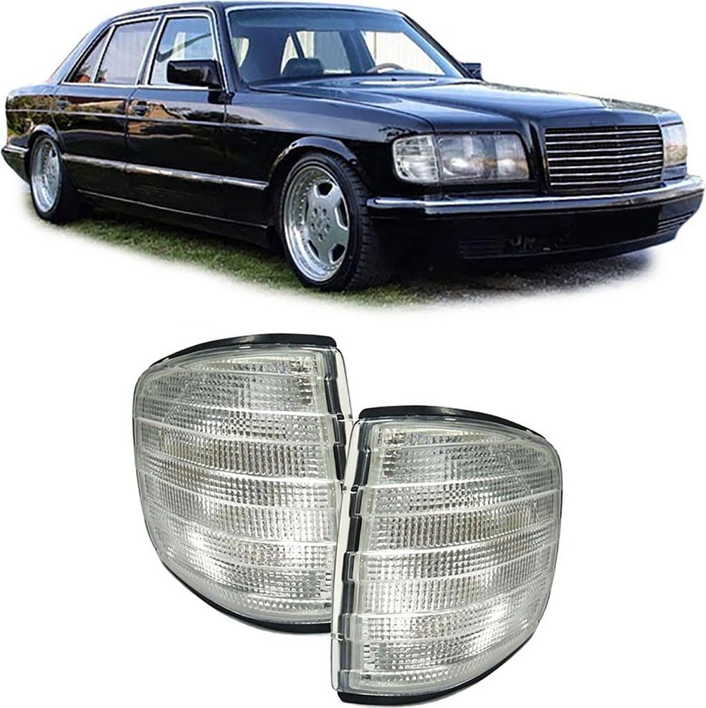 Blinker Weiss Paar für Mercedes S-Klasse W126 Limousine Produktbild 