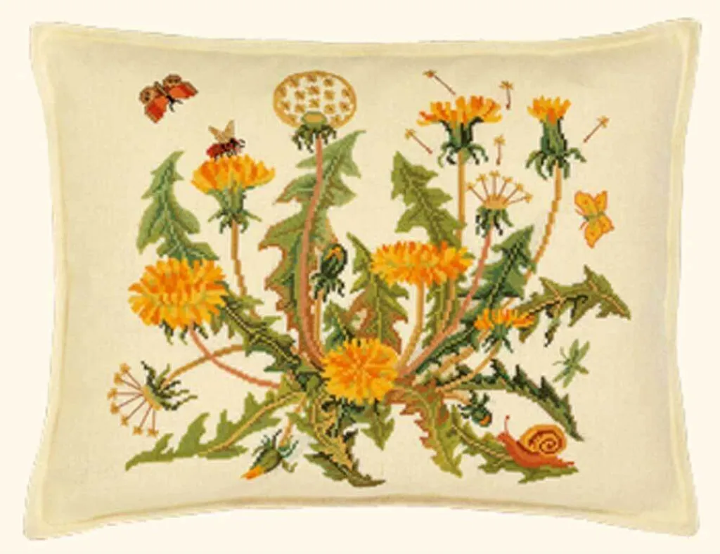 Eva Rosenstand Kit Coussin Point de Croix Löwenzahn 2 Motif à Compter