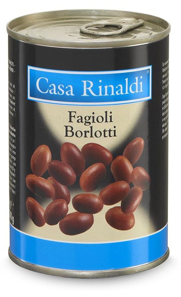 Casa Rinaldi Borlotti Bohnen in der Dose 400g, Produktbild 