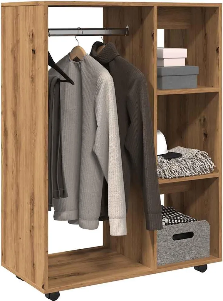 Scheda Tecnica Appendiabiti vidaXL 80x40x110 cm Rovere Artisan - 2