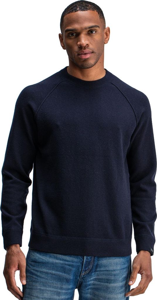 Butcher of Blue Pullover dunkelblau Rundhals