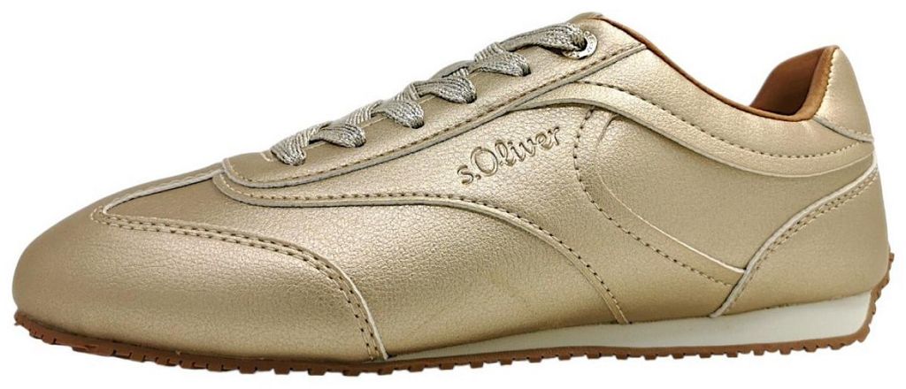 s.Oliver Damenschuhe Schnürschuhe Sportive Gold Freizeit, Schuhgröße:37 EU