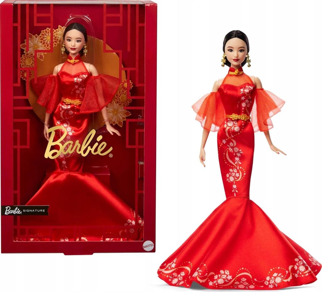BARBIE Bábika s podpisom Lunárny nový rok JBJ11 Zberateľská Obrázok produktu 