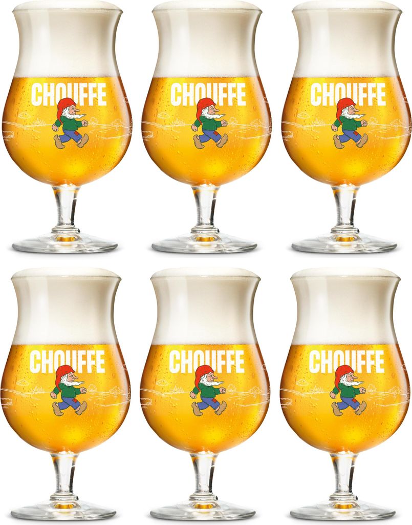 Sklenice na pivo La Chouffe 330 ml - 6 kusů Obrázek produktu 