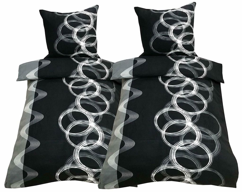 Bettwäsche Mikrofaser Garnitur Set Bettbezug n 135x200 Produktbild 