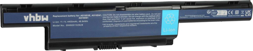 vhbw Akku kompatibel mit Acer Aspire E1-571G, E1-531G, Produktbild 