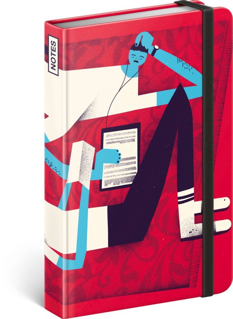 Notizbuch Dominik Miklušák, liniert, 11 × 16 cm