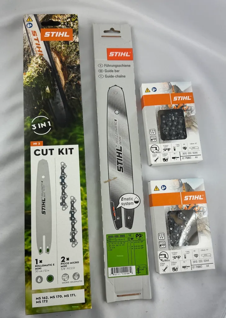 Kit di Taglio Stihl 2: MS 162 170 171 172 | Barra e 2 Catene 3/8 P