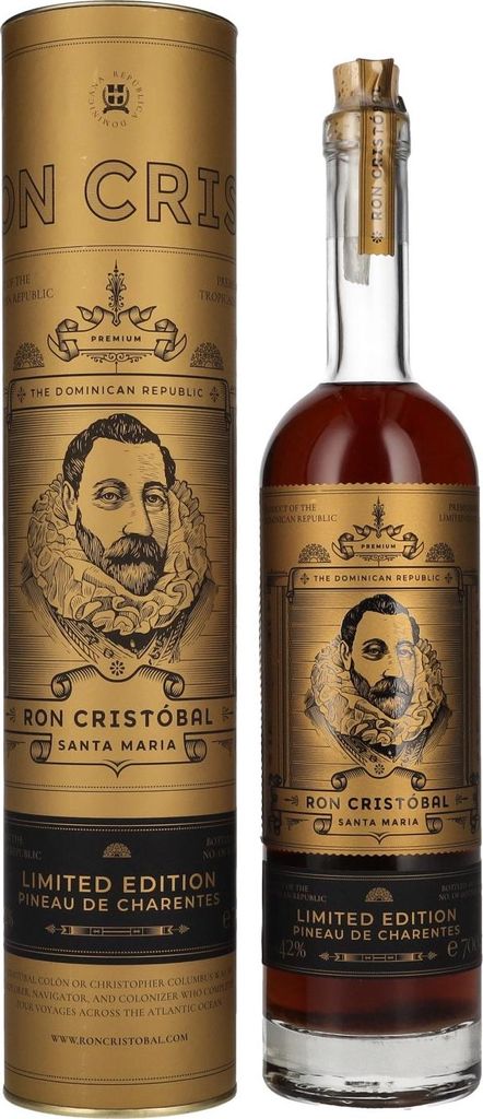 Ron Cristóbal Santa Maria Pineau de Charentes Limited Edition 42% Vol. 0,7l in Geschenkbox