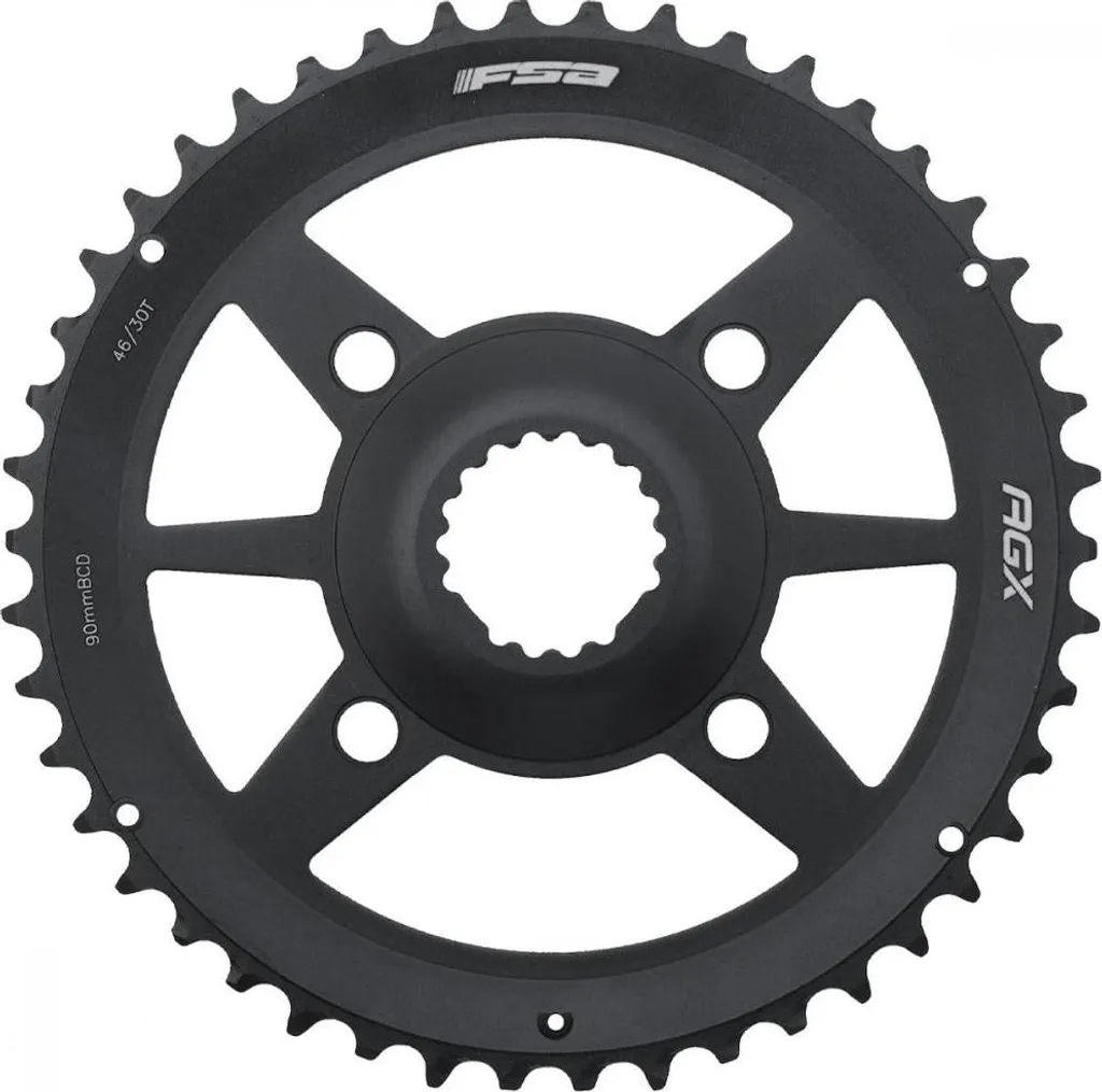 Plateau FSA Gossamer Pro 46 dents noir : fluidité et vitesse précises