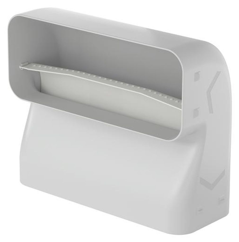 P-RBV 150, verticale bocht van 90°, korte uitvoering / Productafbeelding 