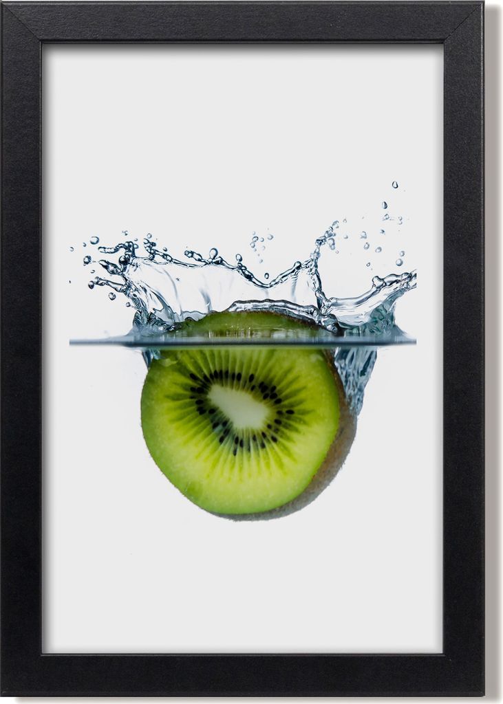 Bild 20x30 MDF-Rahmen, Wandkunst Frucht unter Wasser Produktbild 