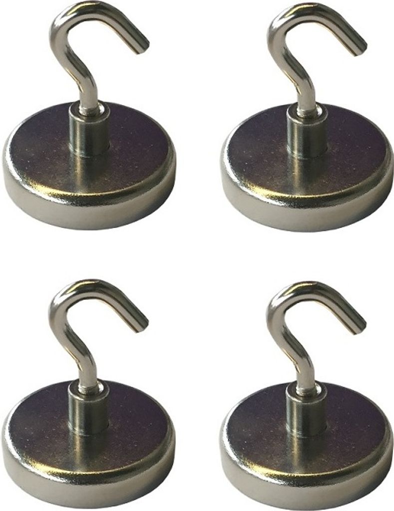 4 Stück Magnethaken - Halter mit Traglast von bis zu 6 kg Produktbild 