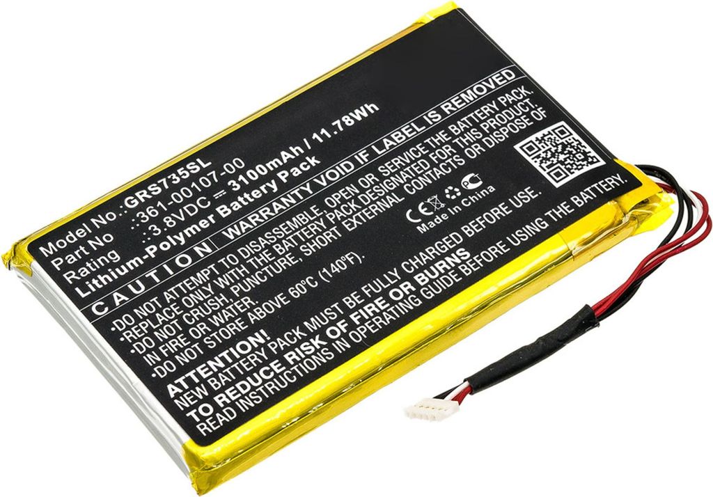 CELLONIC 1x Akku für Navigation Kompatibel mit Garmin GPSMAP 66i, Explorer Plus, inReach SE Plus, 361-00107-00 - (3100mAh , 3.8V)