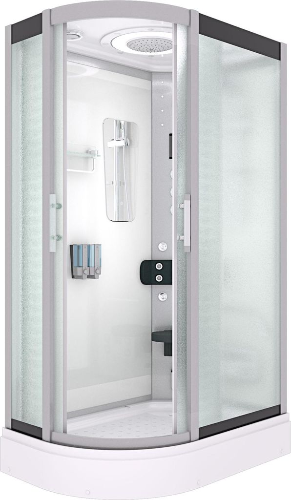 Dusche Duschkabine D60-70M3L-EC Duschtempel Sauna 120x80 cm