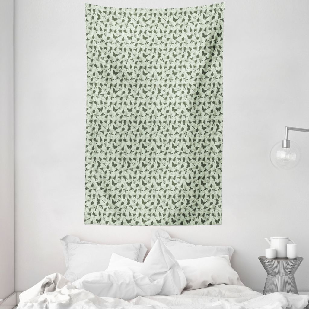 ABAKUHAUS Tier Wandteppich und Tagesdecke, Kleine Bugs Käfer aus Weiches Mikrofaser Stoff Waschbar ohne Verblassen Digitaldruck, 140 x 230 cm, Sal...