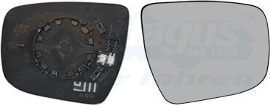 Rétroviseur droit Van Wezel 3372838 pour Nissan X-Trail T32 Convexe