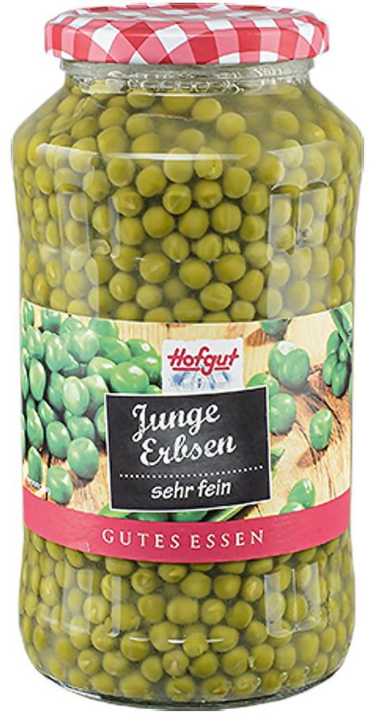 Hofgut Jeunes pois très fins en bocal Bonne nourriture Image du produit 
