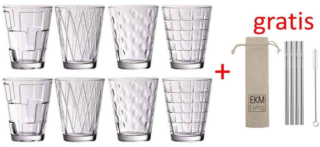 Villeroy & Boch Dressed Up Wasserglas Set 8tlg clear 105mm Produktbild 