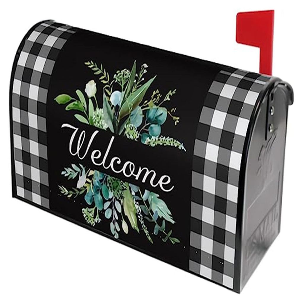 Briefkastenabdeckung Frühling Sommer Blumen Vögel Briefkastenhülle Briefkastenabdeckung Dekoration für Garten Hof Zuhause B