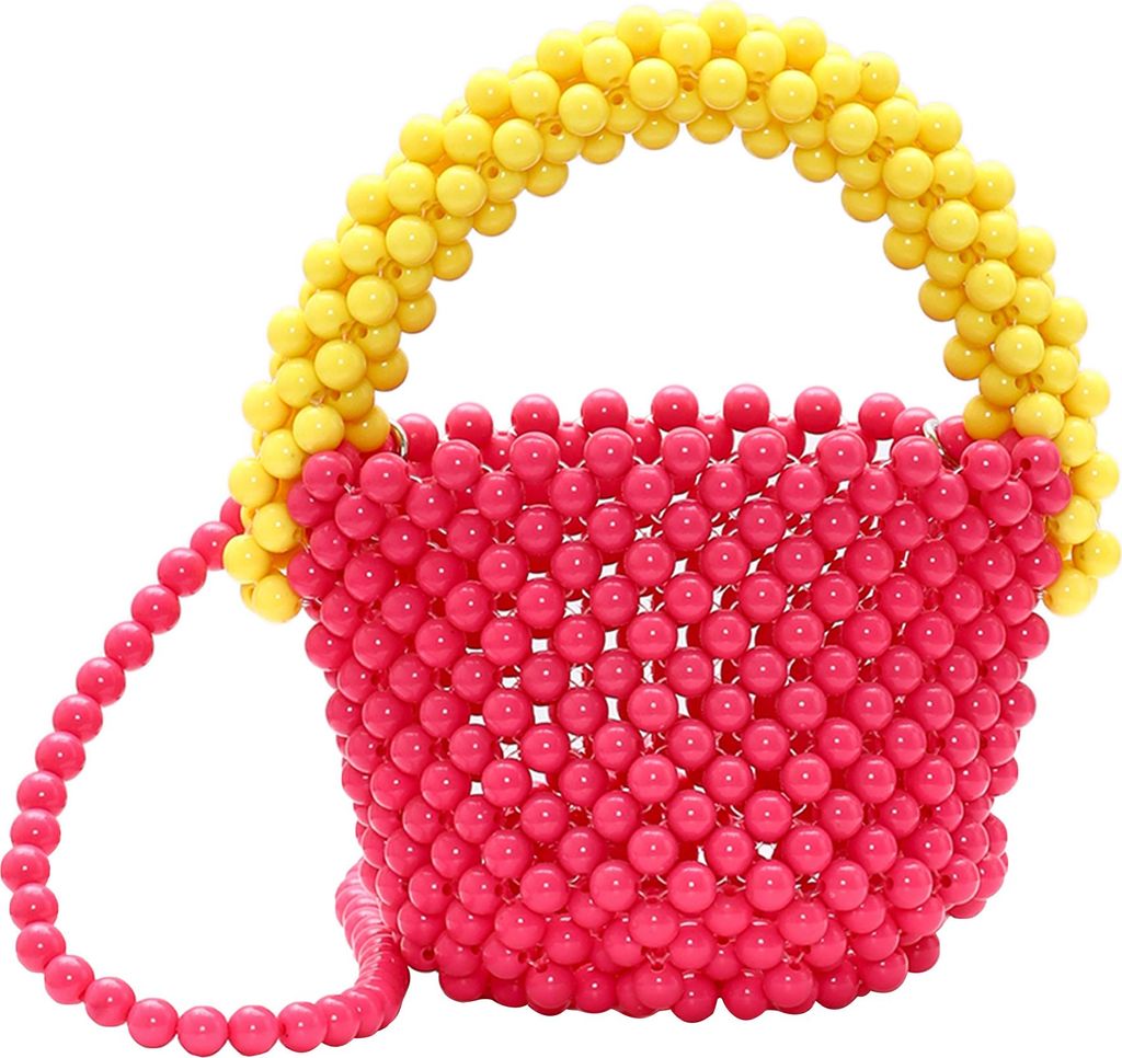 Koosh damen handtasche - pink gelb mehrfarbig