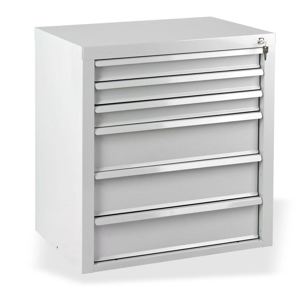 ADB Schubladenschrank MAMMUT 6 Schubladen 70 x 75 cm (B x H) Lichtgrau