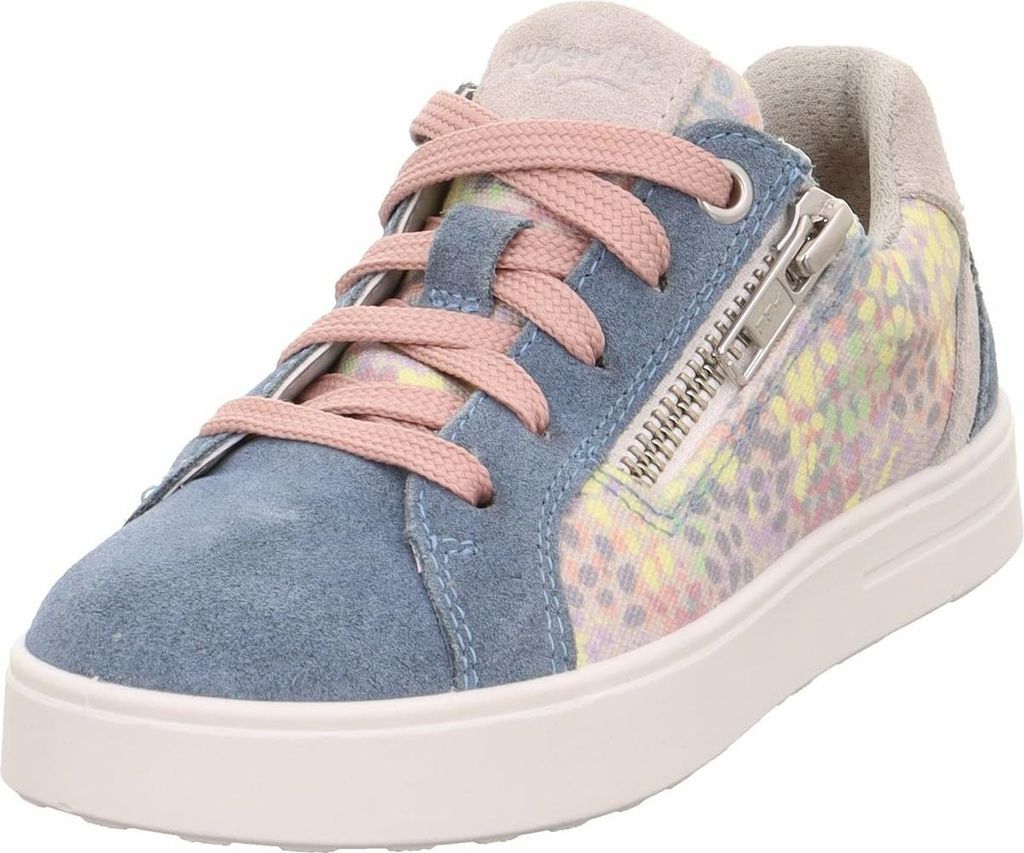 Superfit Mädchen Low Sneaker STELLA Mehrfarbig Leder-Textil-Mix Größe: 26