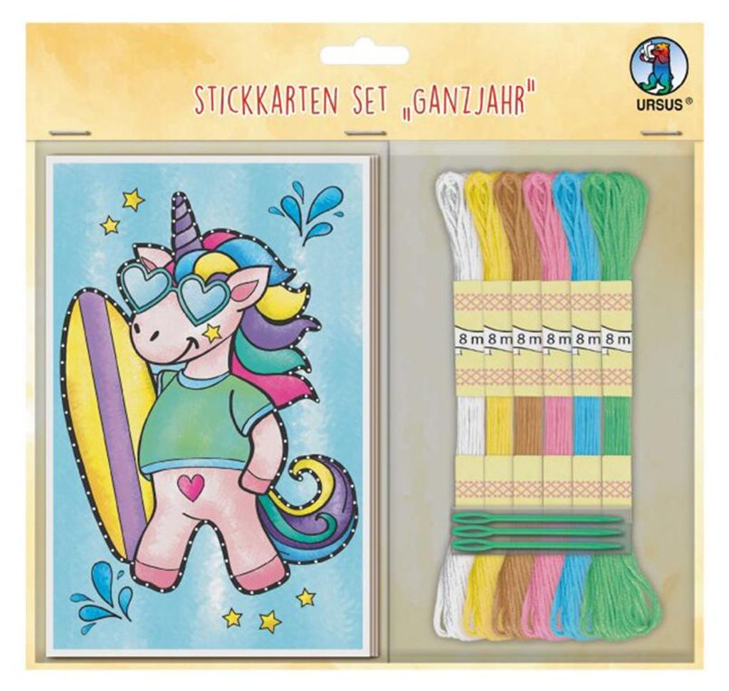 URSUS Stickkarten Set Ganzjahr