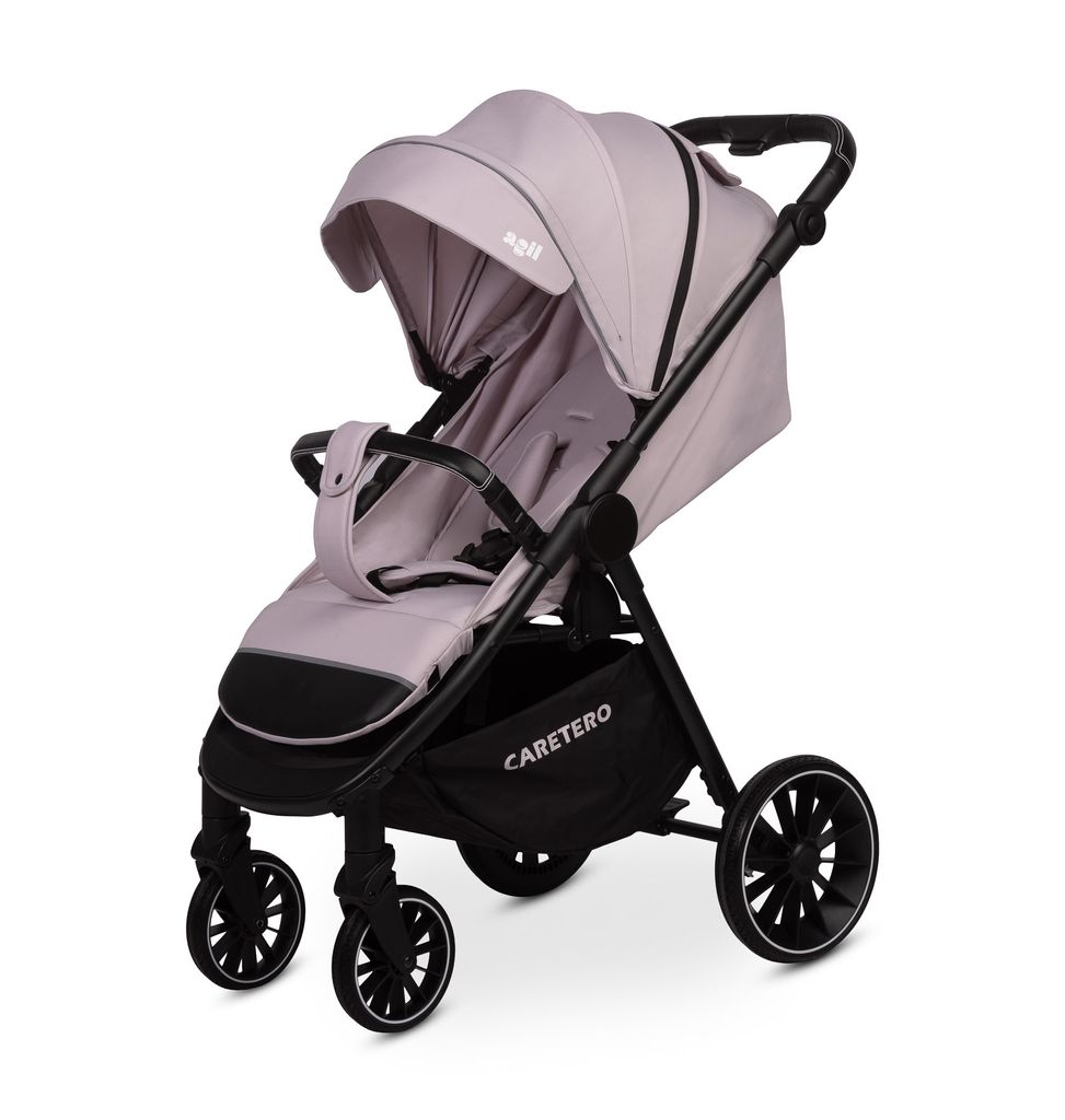 CARETERO, Kinderwagen, Baby Buggy, Reisebuggy mit Regenschutz, Agil Pram Rauchig