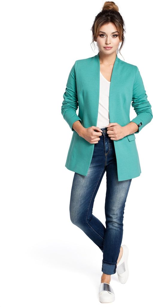 BeWear Lange Jacke für Frauen Anton B030 hellblau XXL