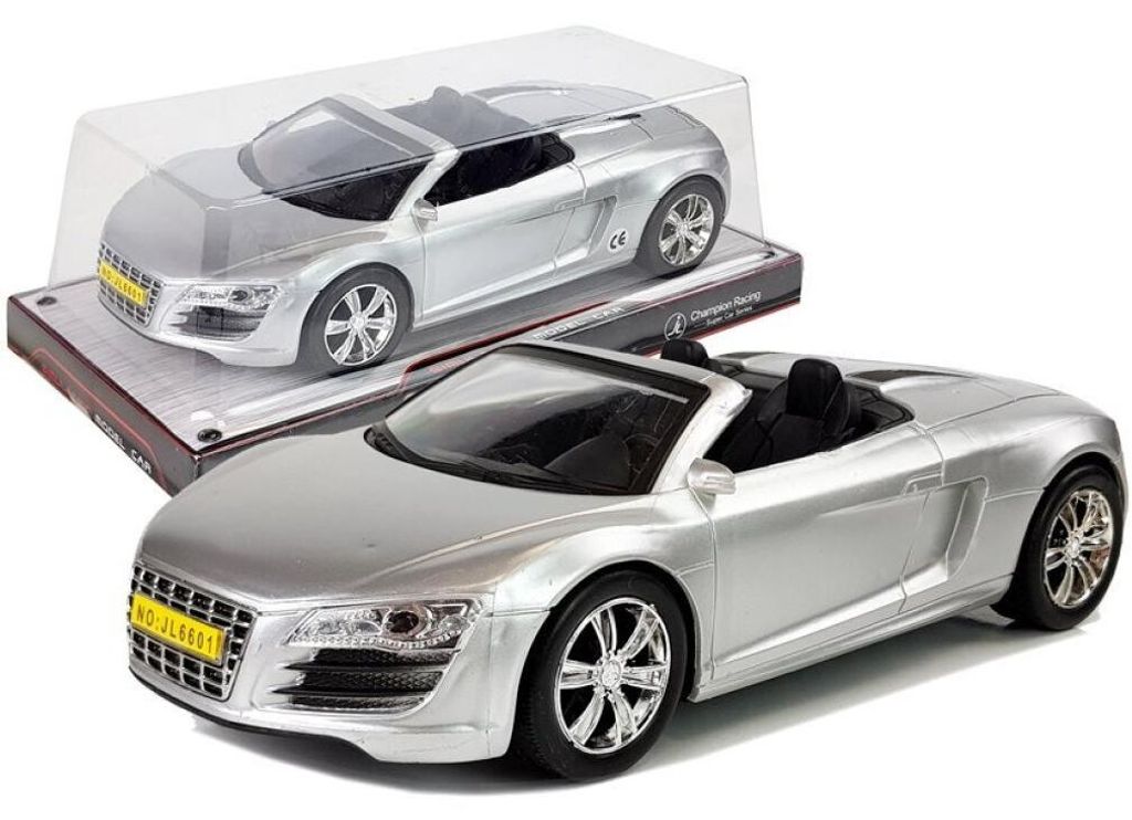 Voiture miniature cabriolet argent 1:18 Image du produit 