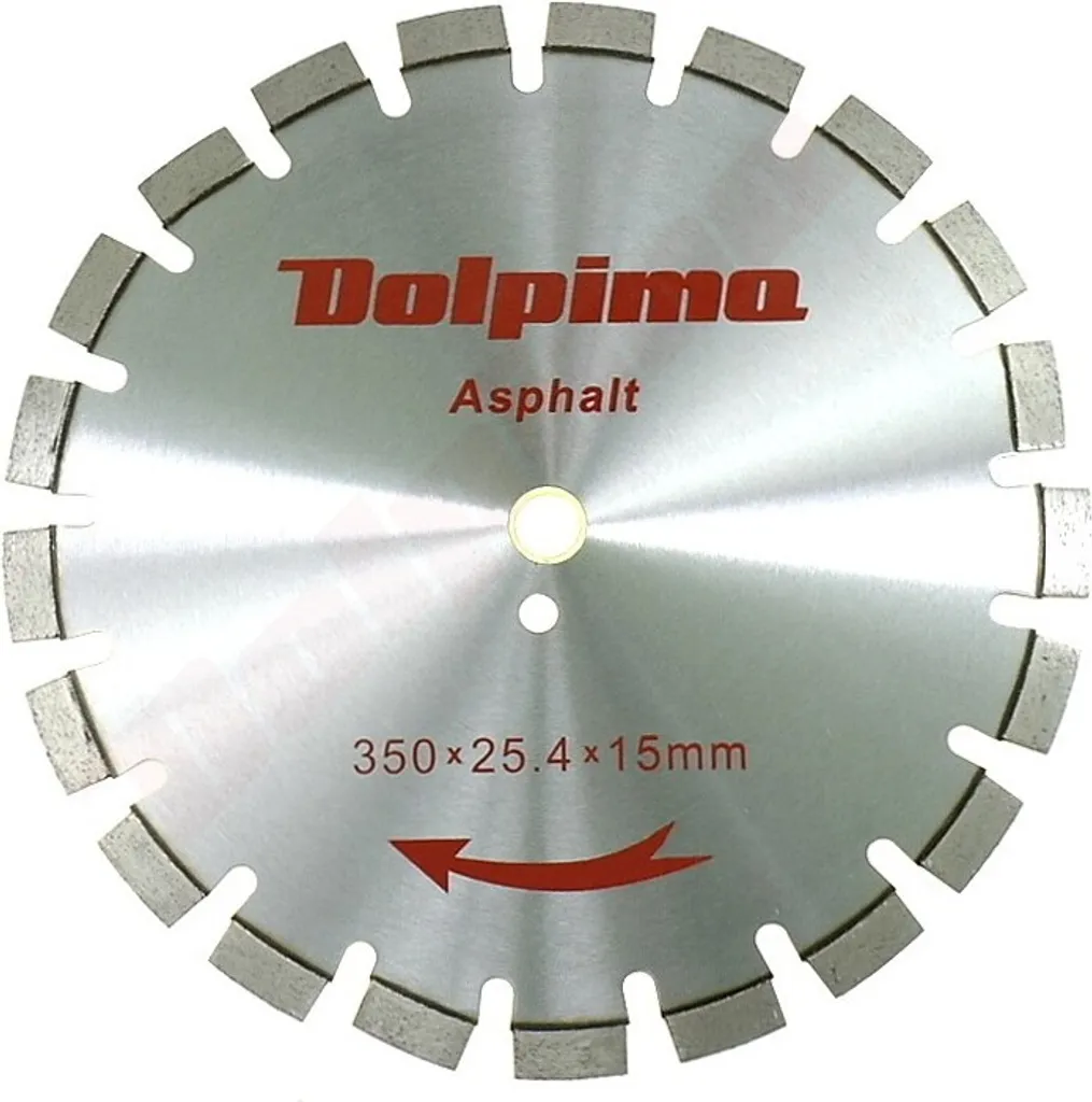 Disque diamant 350 mm pour découpe d'asphalte sur chantier de voirie