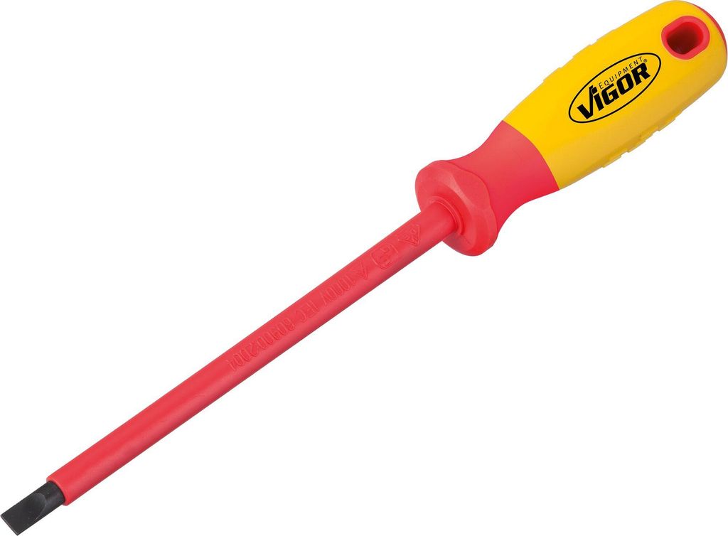 VIGOR VDE Schraubendreher V2061 Schlitz Profil SW 1,2 x 6,5 mm
