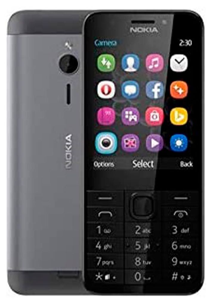 Nokia 230 16MB/32GB Grau (Dark Silver) Dual-SIM Produktbild 