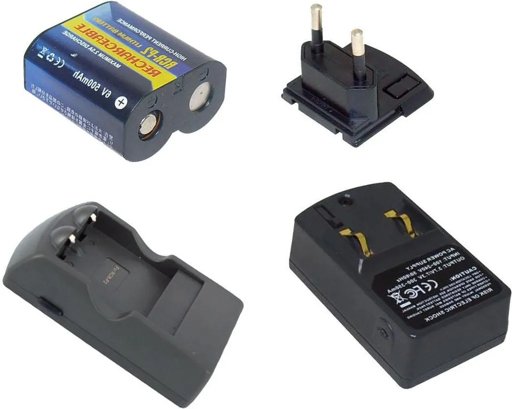 Batteria PowerSmart CR-P2 e Caricatore - Kit Ricaricabile per Panasonic