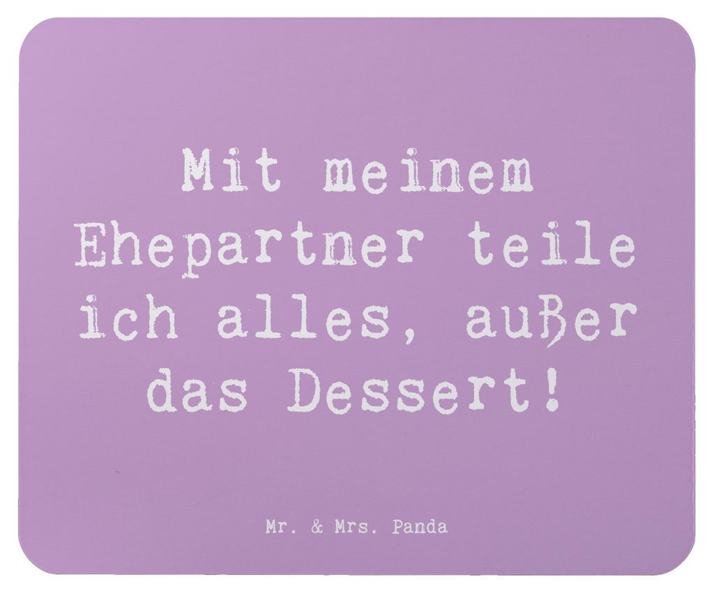 Mr. & Mrs. Panda Mouse Pad Spruch Ehepartner Dessert - Produktbild 