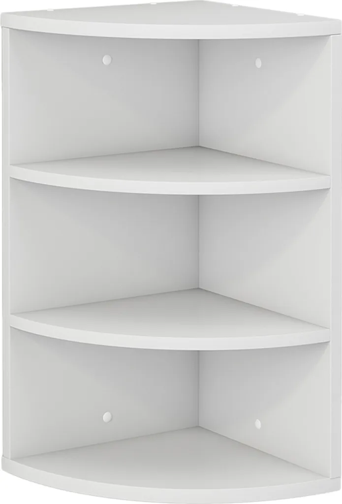 Étagère d'angle blanche 3 niveaux Vicco Fabienne 30x60 cm style moderne