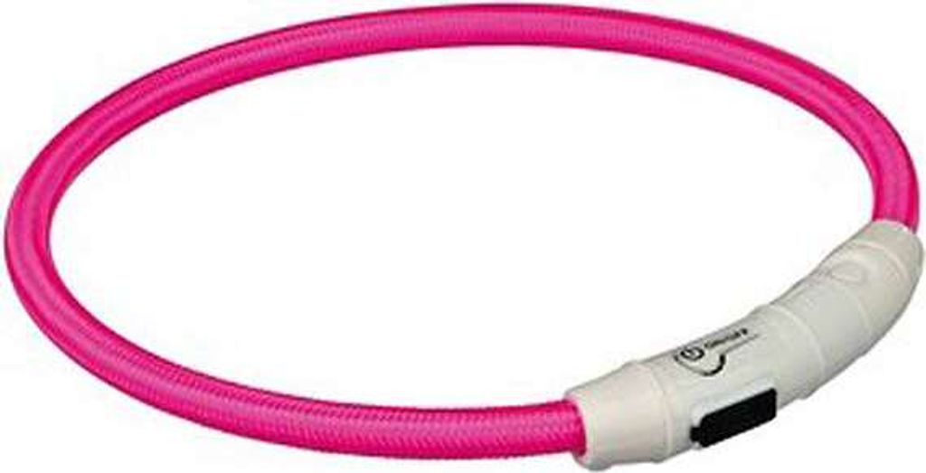 Trixie Flash Leuchtring USB Pink - XS-S Obrázek produktu 