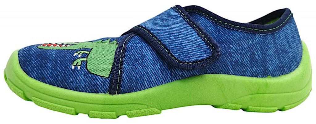 Fischer Markenschuhe Hausschuh Blau in Gr. 31
